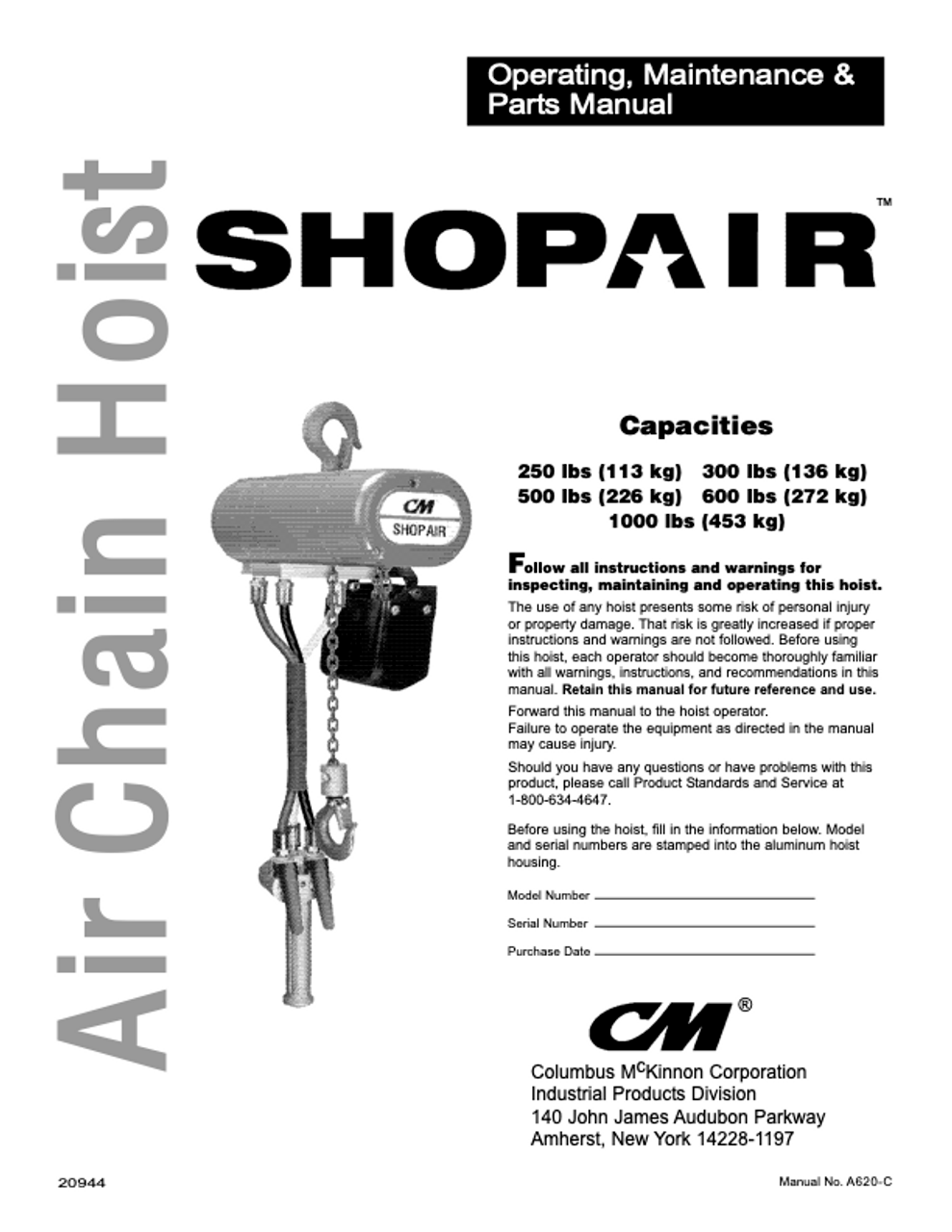 Gaffey ShopAir 环链葫芦